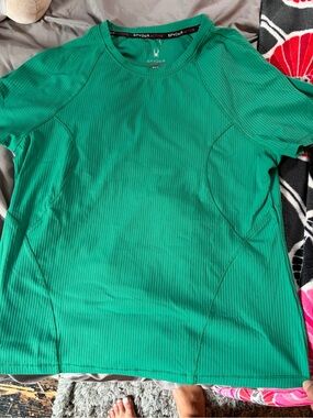 Spyder Women’s Green Short-Sleeve Performance Tee